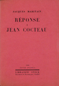｢[仏]コクトーへ　Réponse a Jean Cocteau　｣ジャック・マリタン　Jacques Maritain