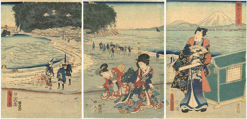 Hiroshige II / Toyokuni III “Genji-e”／