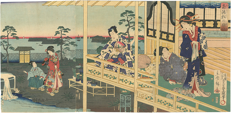 Toyokuni III, Hiroshige II “Genji-e”／