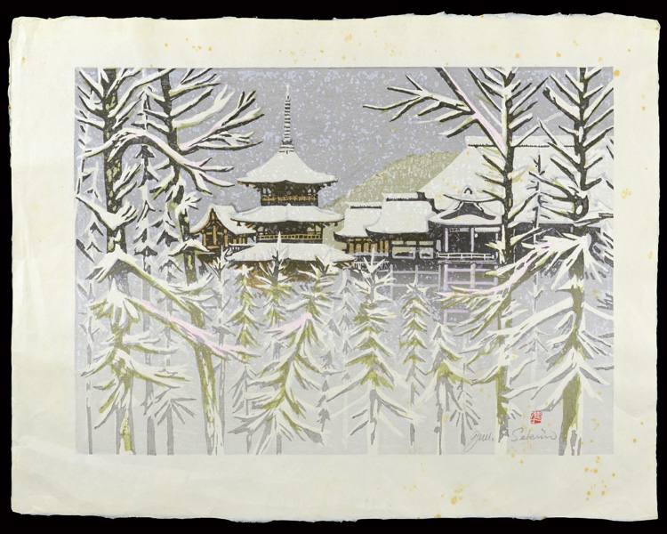 Sekino Junichiro “Snowy Kiyomizu Temple (tentative title)”／