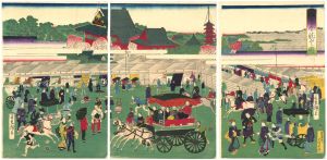 Hiroshige III/The View of Kinryuzan Sensoji Temple, Asakusa[浅草金龍山之図]