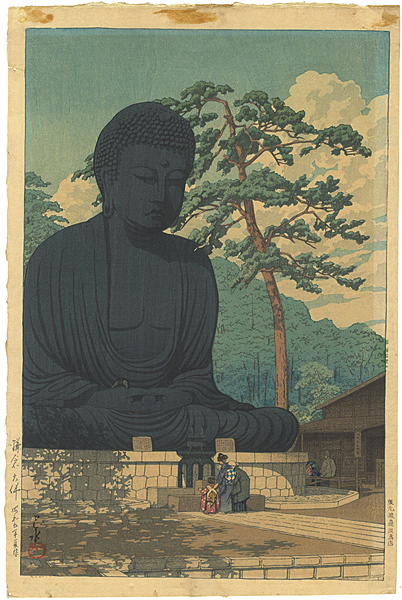 Kawase Hasui “The Great Buddha at Kamakura ”／
