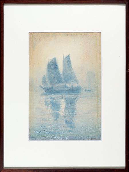 Yoshida Hiroshi “Painting : Sailing Boats”／
