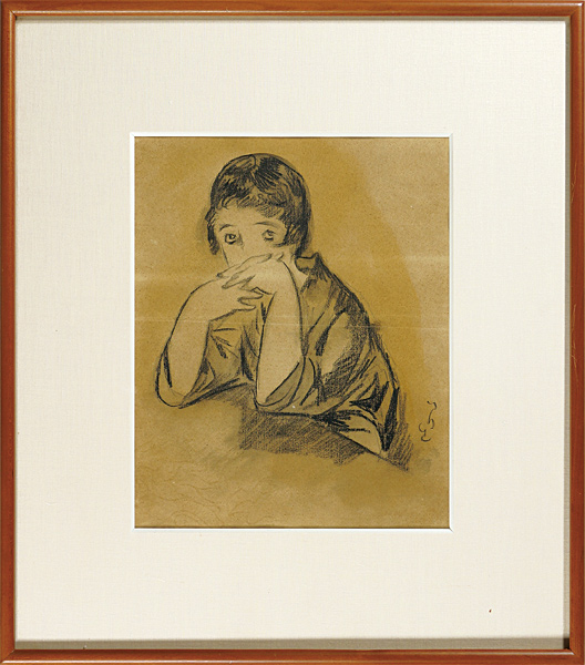 Takehisa Yumeji “Drawing : Woman Resting Her Chin on Hand (tentative title)”／