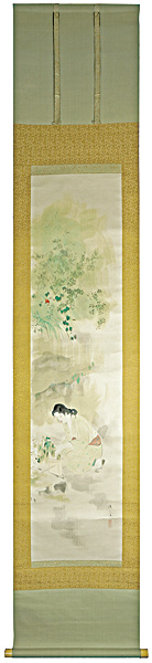 Kaburaki Kiyokata “Scroll Painting : Fountain”／