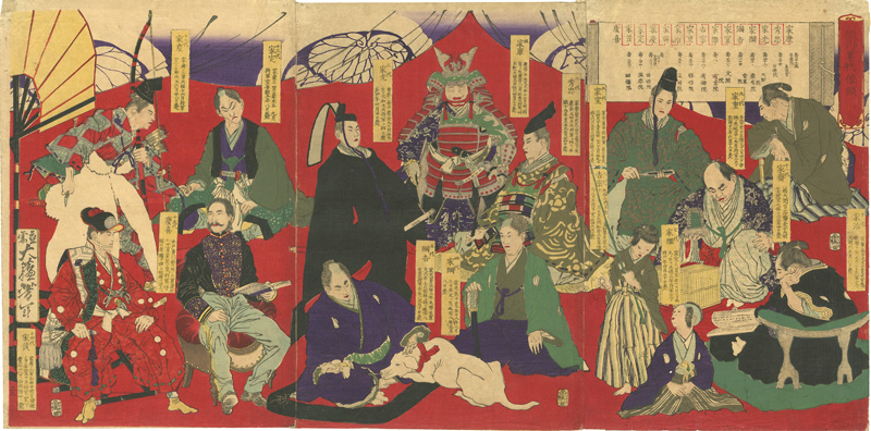 Yoshitoshi “Portraits of the Tokugawa Rulers”／