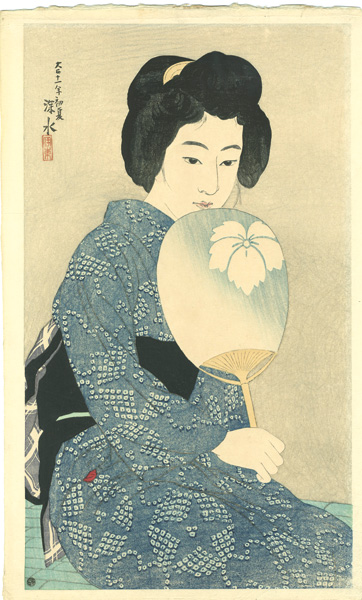 Ito Shinsui “New 12 Images of Modern Beauties / Cotton Kimono”／
