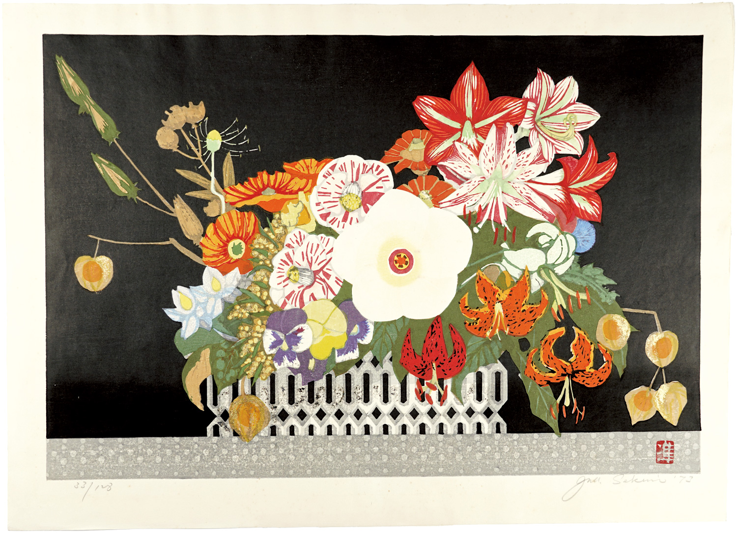 Sekino Junichiro “Flowers of the Four Seasons”／
