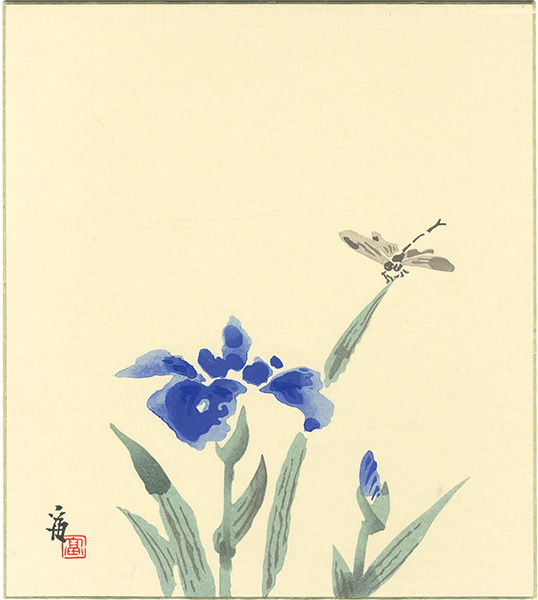 Tokuriki Tomikichiro “Iris and Dragonfly(tentative title)”／