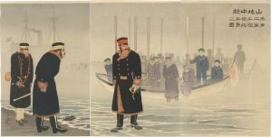 Kiyochika/Liutenant Generral, Yamaji Landing at Jin-Zhou Peninsula with his Army[山地中将第二軍率金州半島上陸之図]