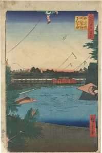 Hiroshige I/100 Famous Views of Edo / Yamashita-cho, Hibiya and Soto Sakurada[名所江戸百景　山下町日比谷外さくら田]