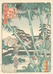 Mori Yoshiyuki/One Hundred  Views of Naniwa / Evening of Kakuman-ji Temple[浪花百景　覚満寺之夕景]