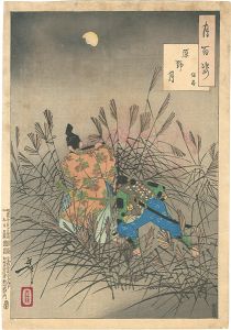 Yoshitoshi/One Hundred Aspects of the Moon / The Moon of the Moor (Yasumasa)[月百姿　原野月 保昌]