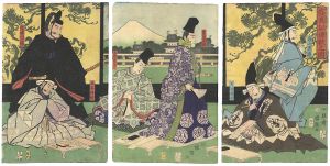 Kuniteru II/Poems of the Legend of Heike[盛衰記連歌之図]