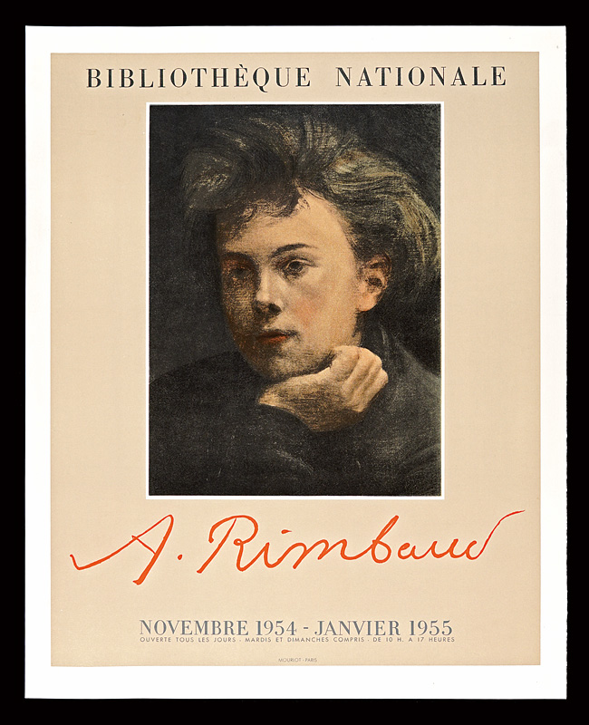Arthur Rimbaud “Arthur Rimbaud Exhibition Poster”／