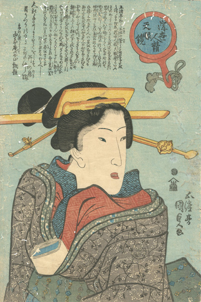 Kunisada I “Types of the Floating World Seen through a Physiognomist's Glass Series”／