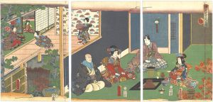 Toyokuni III/Genji in the Twelve Months / The Tenth Month (Moto)[源氏十二ヶ月之内　孟冬]
