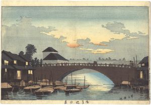 Yasuji,Tankei/Evening View of Asakusa Bridge[浅草橋夕景]