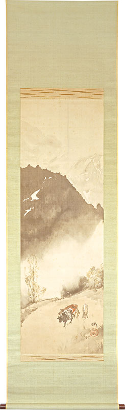 Yoshida Hiroshi “Landscape with an Ox (tentative title)”／