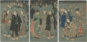 Toyokuni III/Plum Blossoms at Their Height on a Spring Night[春宵梅の魁]