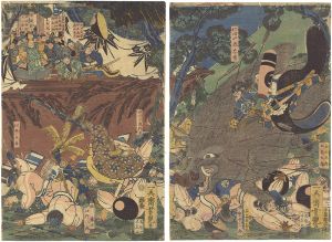Yoshitsuya/Minamoto Yoritomo's Hunting Party[源頼朝牧狩の図]