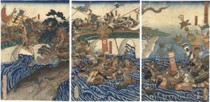Yoshitsuna/Empress Jingu Attacks the Three Korean Kingdoms[神功皇后三韓征伐図]