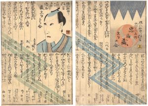 Unknown/Shini-e (Words and Puns for the Loyal Retainers)[思ひ当り狂言大江戸の名残 忠臣蔵文句口合　上・下]