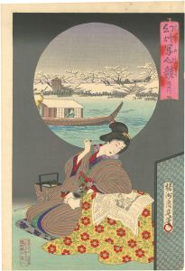 Chikanobu/Daydreams by Magic Lantern / Sumida River[幻燈写心競　隅田川]