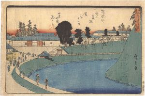 Hiroshige I/Famous Places in Edo / Benkei Moat outside Sakurada[江戸名所　外さくら田弁慶堀]