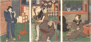 Toyokuni III/Kabuki Play: Hachiman Matsuri Yomiya no Nigiwai[八幡祭小望月賑]