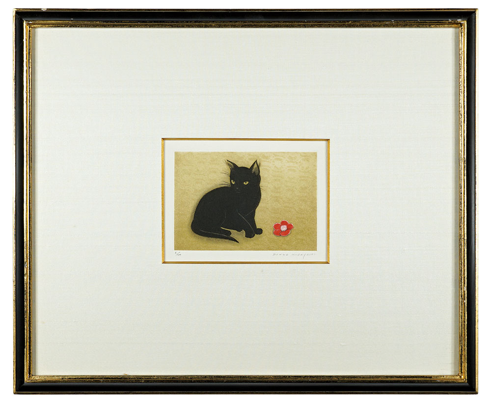 Kobayashi Donge “Black cat（Winter）”／