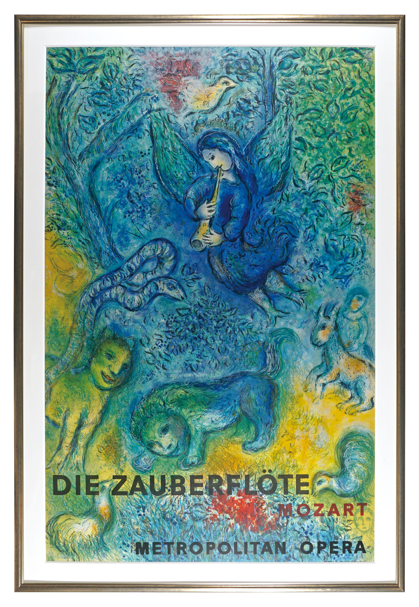 Marc Chagall “Die zauberlote Mozart:Metoropolitan Opera”／