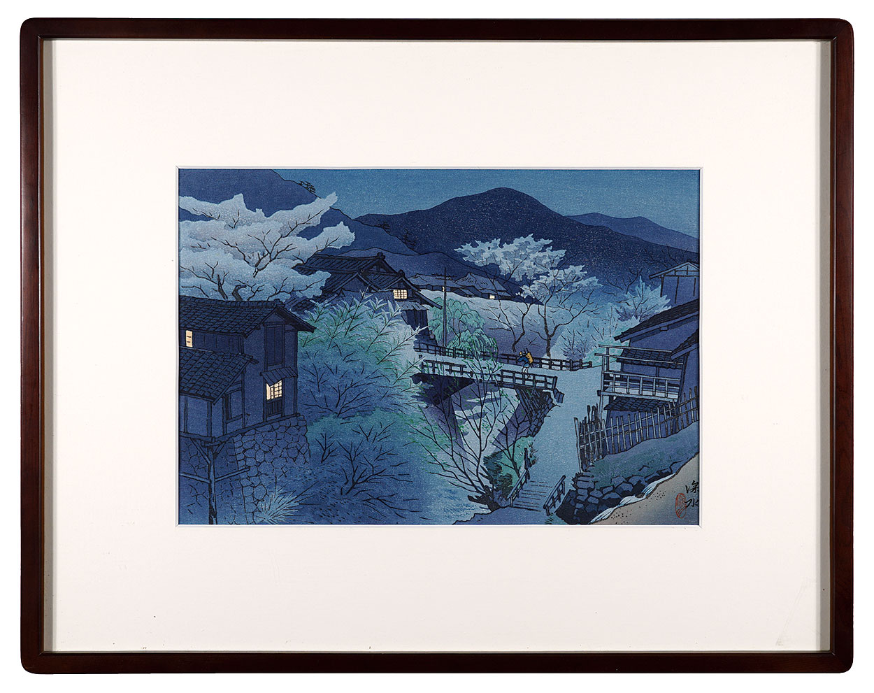 Ito Shinsui “Ten Sights of Shinano / Late Spring Evening at Komoro”／