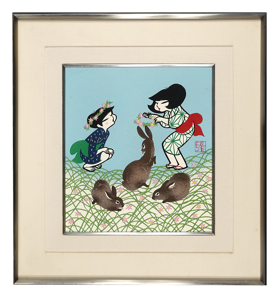 Miyata Masayuki “Rabbits and child”／
