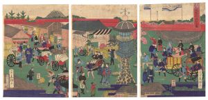 Hiroshige IV/The Shokon Shrine on Kudanzaka Hill in Tokyo[東京九段坂上招魂社之図]