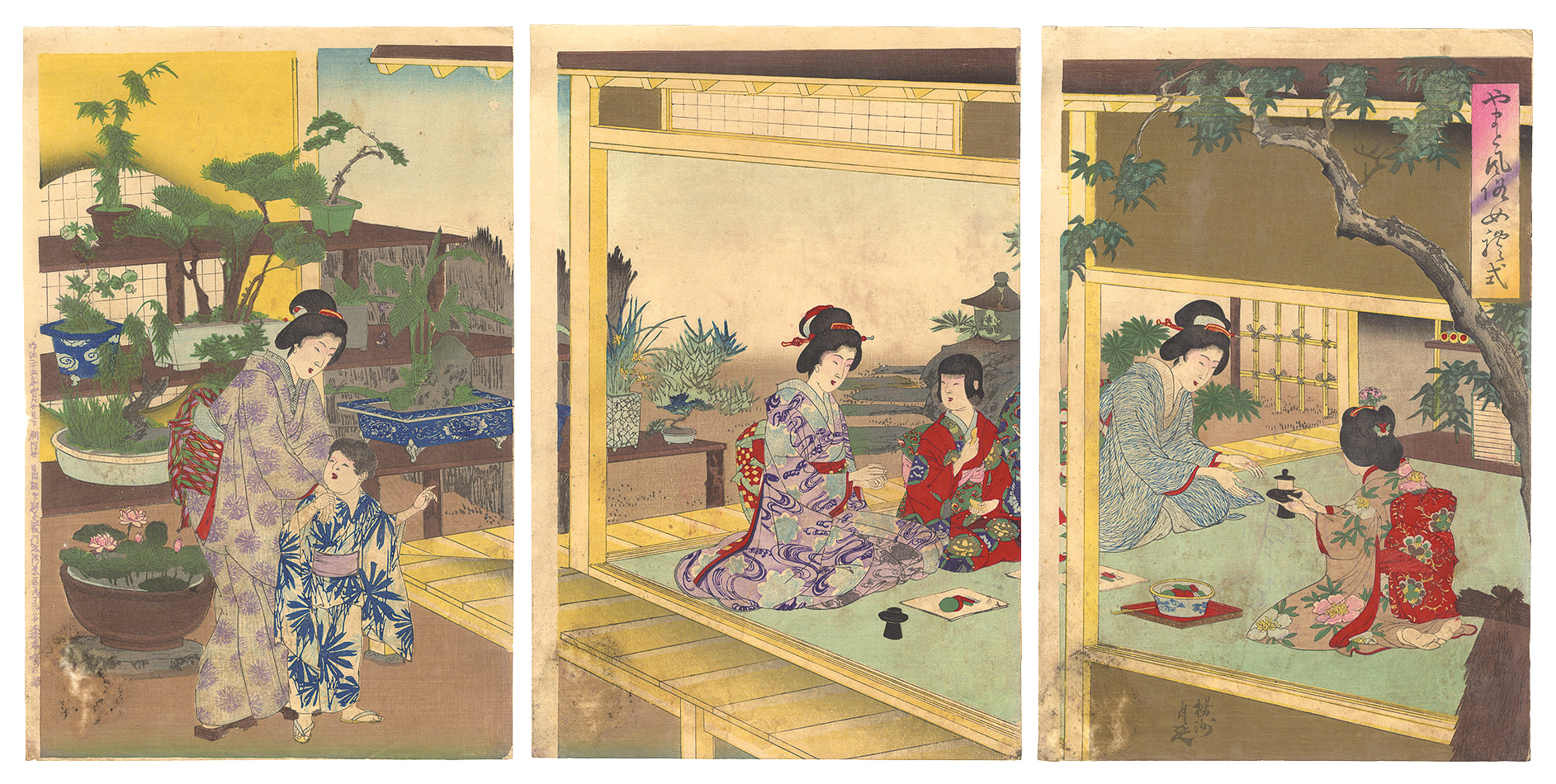 Chikanobu “Customs of Japan: Manners for Women”／