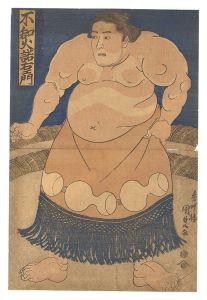 Kunisada I/Sumo Wrestler the Former Noginosato, Now Shiranui Nagiemon from Unshu[雲州 濃錦里改 不知火諾右衛門]