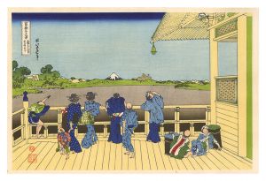 Hokusai/Thirty-six Views of Mount Fuji / Turban-shell Hall of the Five-Hundred-Rakan Temple【Reproduction】[富嶽三十六景　五百らかん寺さざゐどう【復刻版】]