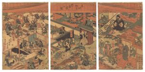 Kunisada I/Children's Play: The Storehouse of Loyal Retainers[子供狂言　忠臣蔵の図]