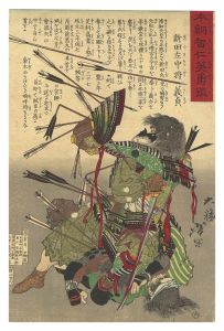 Yoshitoshi/Mirror of Heroes with Wisdom and Benevolence of Our Country / Nitta Sachujo Yoshisada[本朝智仁英勇鑑　新田左中将義貞]
