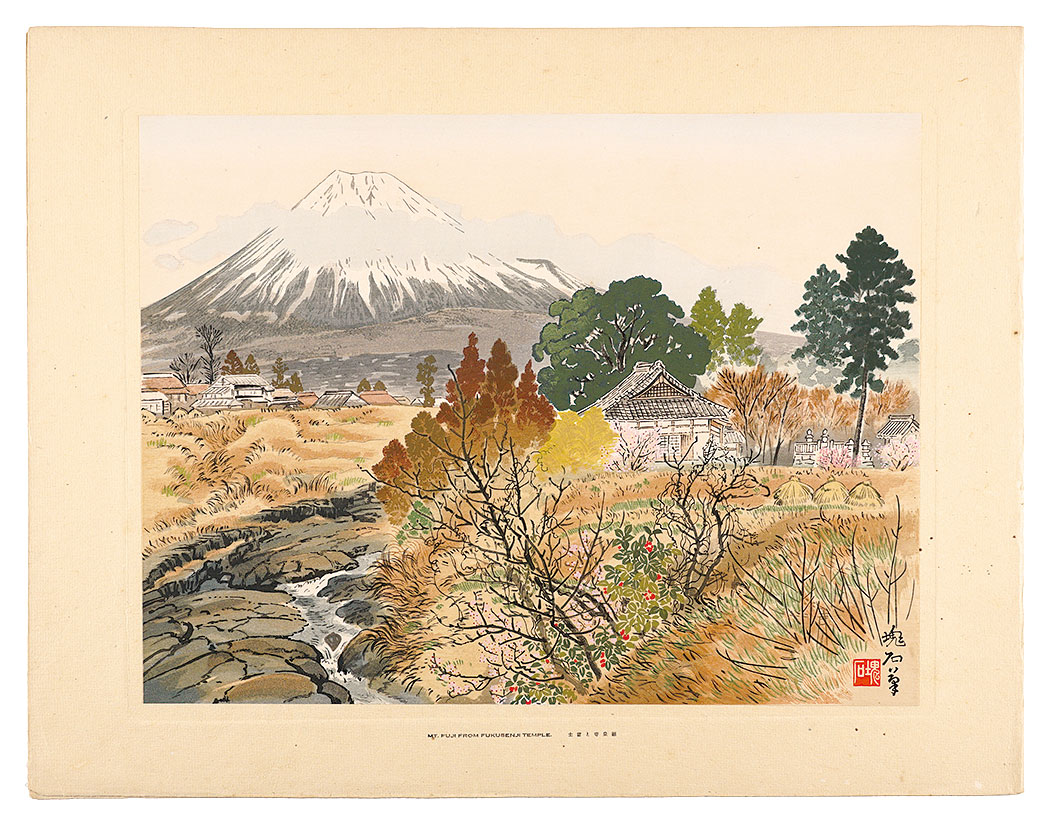 Jokata Kaiseki “Mount Fuji from Fukusenji temple”／