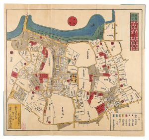 Kageyama Muneyasu/Map of Akasaka around Imaidani and Roppongi, Expanded and Revised[増補改正 今井谷六本木赤坂絵図]