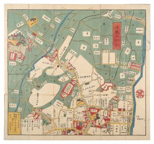 Tomatsu Masanori/Map of Meguro and Shirokane[目黒白金図]