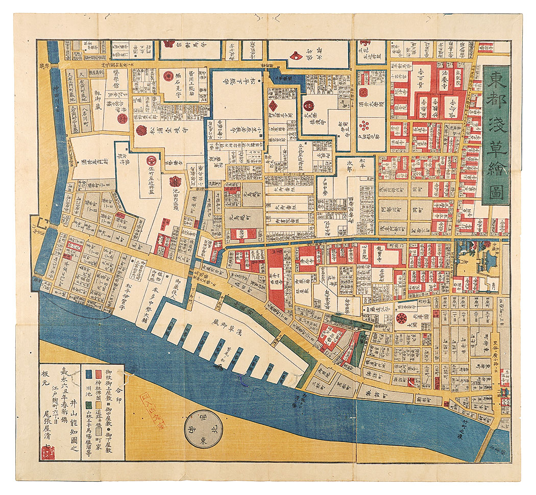 Iyama Yoshitomo “Map of Asakusa in the Eastern Capital”／