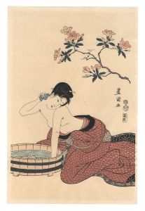 Toyokuni I/Woman Washing Her Neck【Reproduction】[えり洗い【復刻版】]