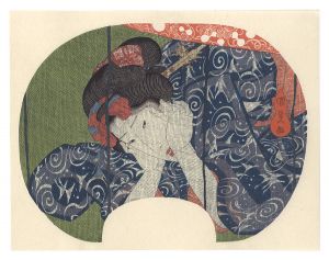 Kunisada I/Girl Stopping Her in the Mosquito Net【Reproduction】 [雷【復刻版】]