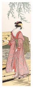 Toyohiro/Woman at the Boatslip【Reproduction】[舟つき場の美人【復刻版】]