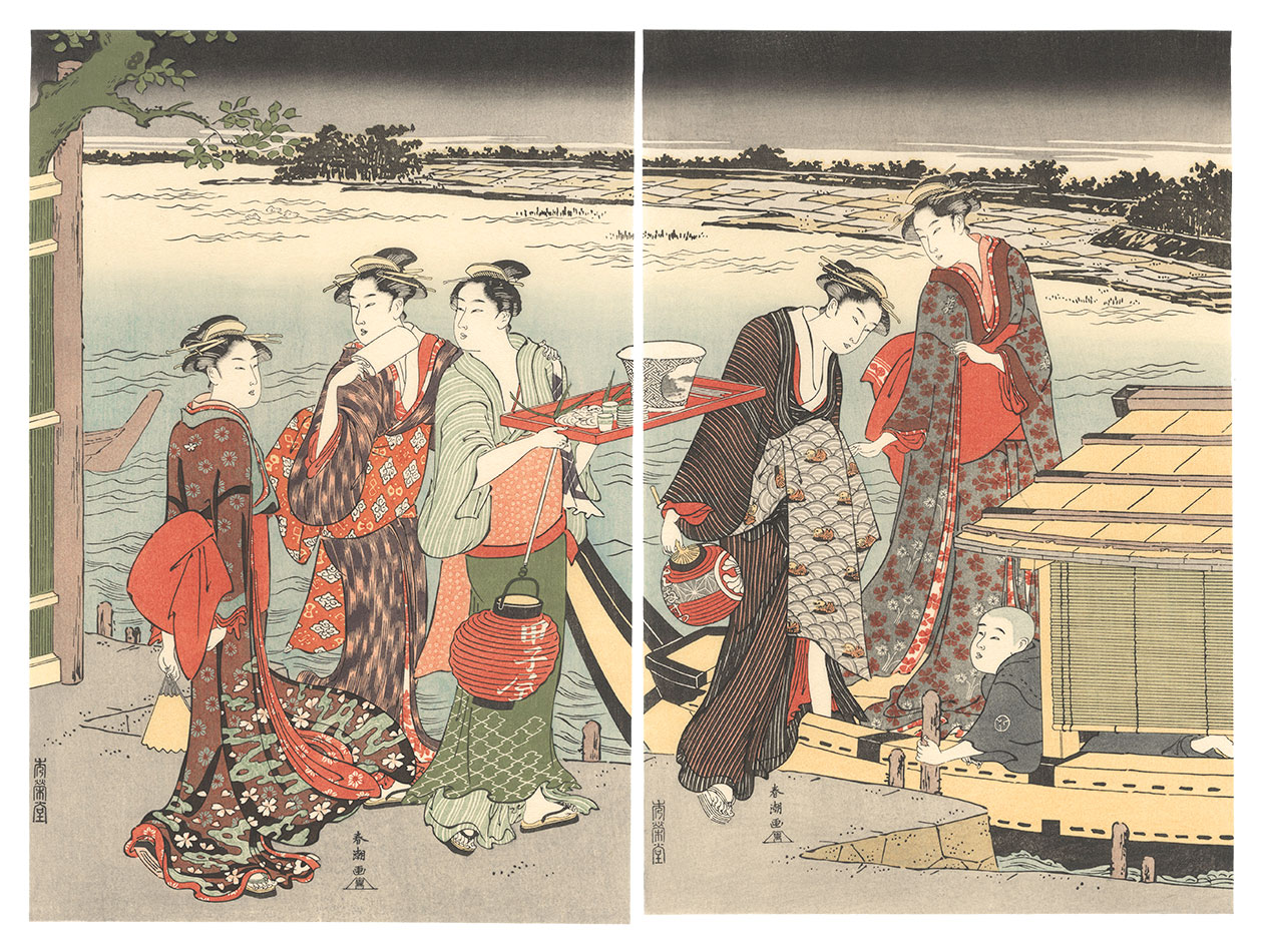 Shuncho “Pleasure Boat on a Summer Evening 【Reproduction】”／
