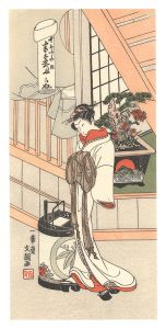 Buncho/The Courtesan Handayu of the Naka-Ogiya 【Reproduction】[中あふきや内半太夫【復刻版】]