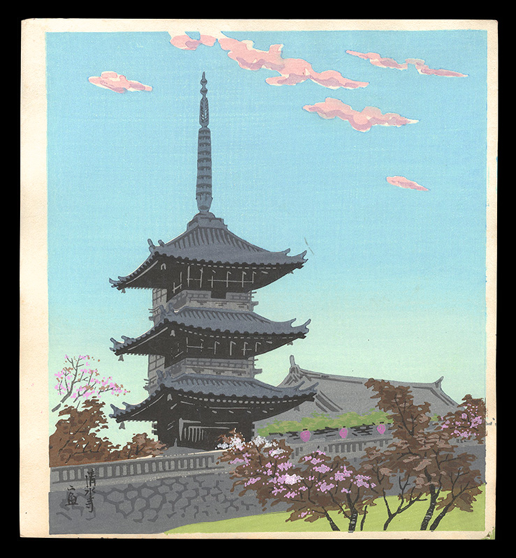 Tokuriki Tomikichiro “Kiyomizu Temple”／